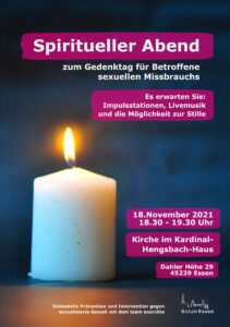 Spiritueller Abend am Donnerstag, den 18.11.2021 um 18.30 Uhr im Kardinal-Hengsbach-Haus